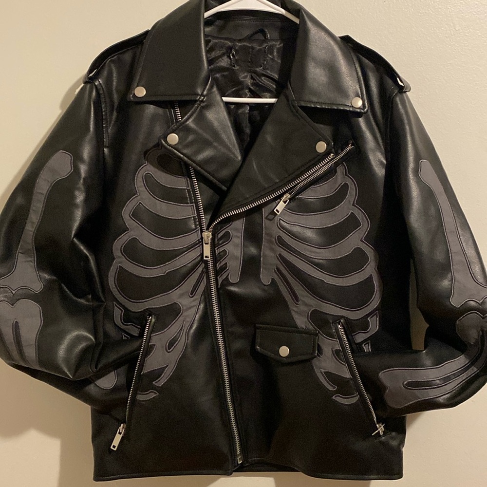 Skeleton Print Jacket